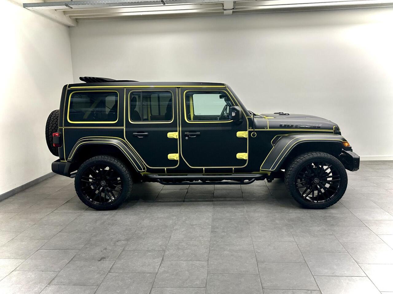 Jeep WRANGLER Unlimited 4xe 380 Rebel Outlaw Outlaw Raw Edition l PHEV | 27km!! | Sky-One roof l 22" AXE l One of a kind