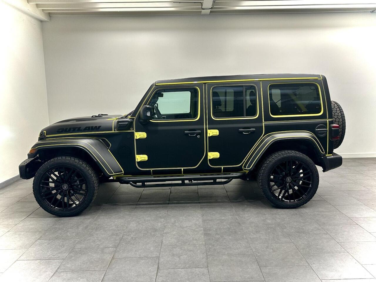 Jeep WRANGLER Unlimited 4xe 380 Rebel Outlaw Outlaw Raw Edition l PHEV | 27km!! | Sky-One roof l 22" AXE l One of a kind