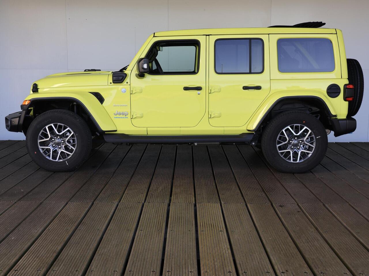Jeep WRANGLER Unlimited 4xe 380 Sahara | Sky one dak | Adaptive CC | Camera | stoel en stuur verwarming