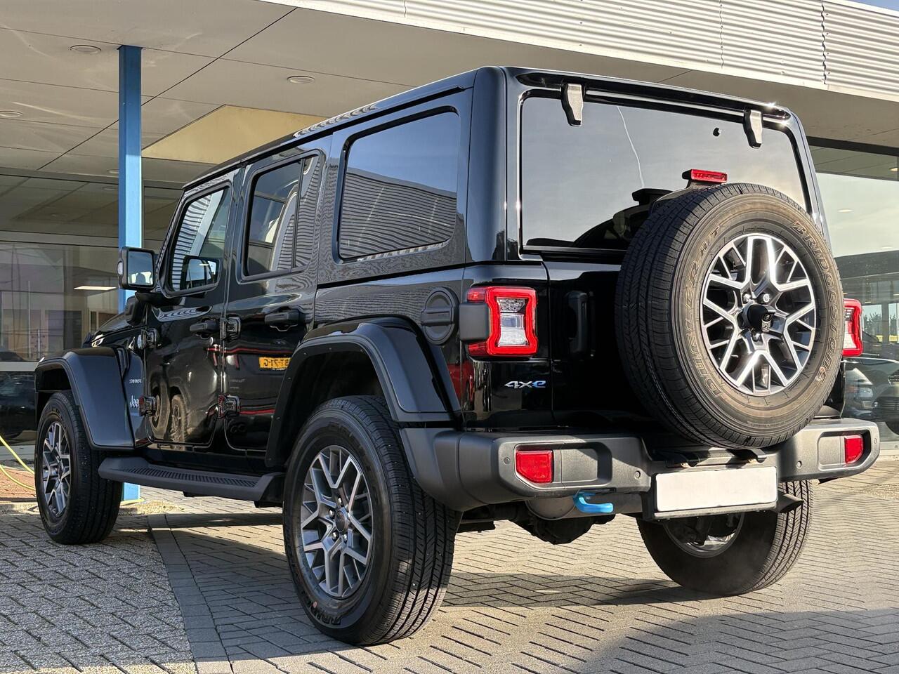 Jeep WRANGLER Unlimited 4xe 380pk Sahara PHEV | Leder | Stoel- & Stuurverwarming | Navigatie | Afneembaar Dak |