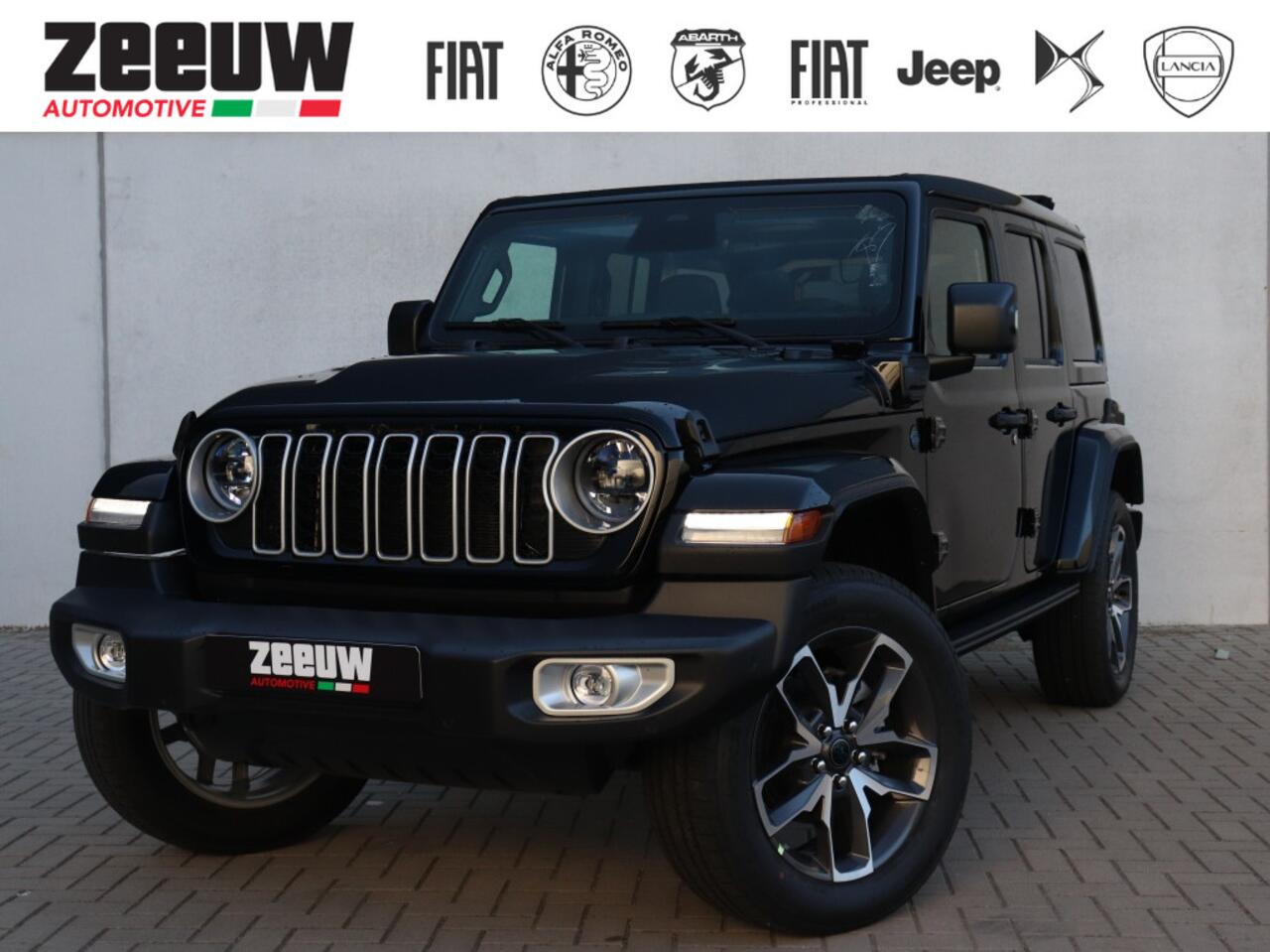 Jeep WRANGLER Unlimited 4xe 380 PK Sahara | Schuifdak | Leder | Camera | Navi | 20"