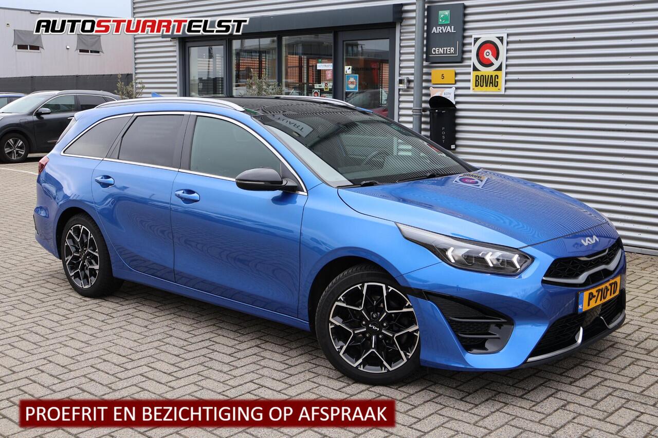 KIA CEE D Ceed Sportswagon 1.5 T-GDi GT-Line 1e Eigenaar | Volledig Onderh | BTW | NL-Auto | PANO | Winterpack | Trekhaak | Camera | Elek Klep | Climate | Ad Cruise | DAB | Led | Keyless | PDC | Start/Stop | Hill-Hold