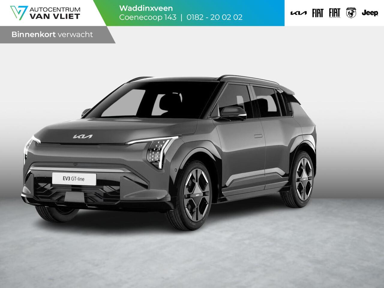 KIA EV3 GT-PlusLine 81.4 kWh | Schuif/kanteldak | Stoel&Stuur Verw. | Camera | Adapt. Cruise | HUD | 19" | Keyless