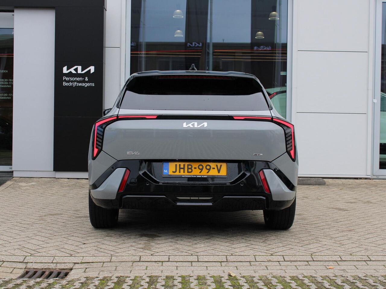 KIA EV4 GT-PlusLine 81.4 kWh Direct Leverbaar | HUD | Harman Kardon | Pano dak | Stoel en stuurverwarming | Geheugenfunctie bestuurdersstoel |