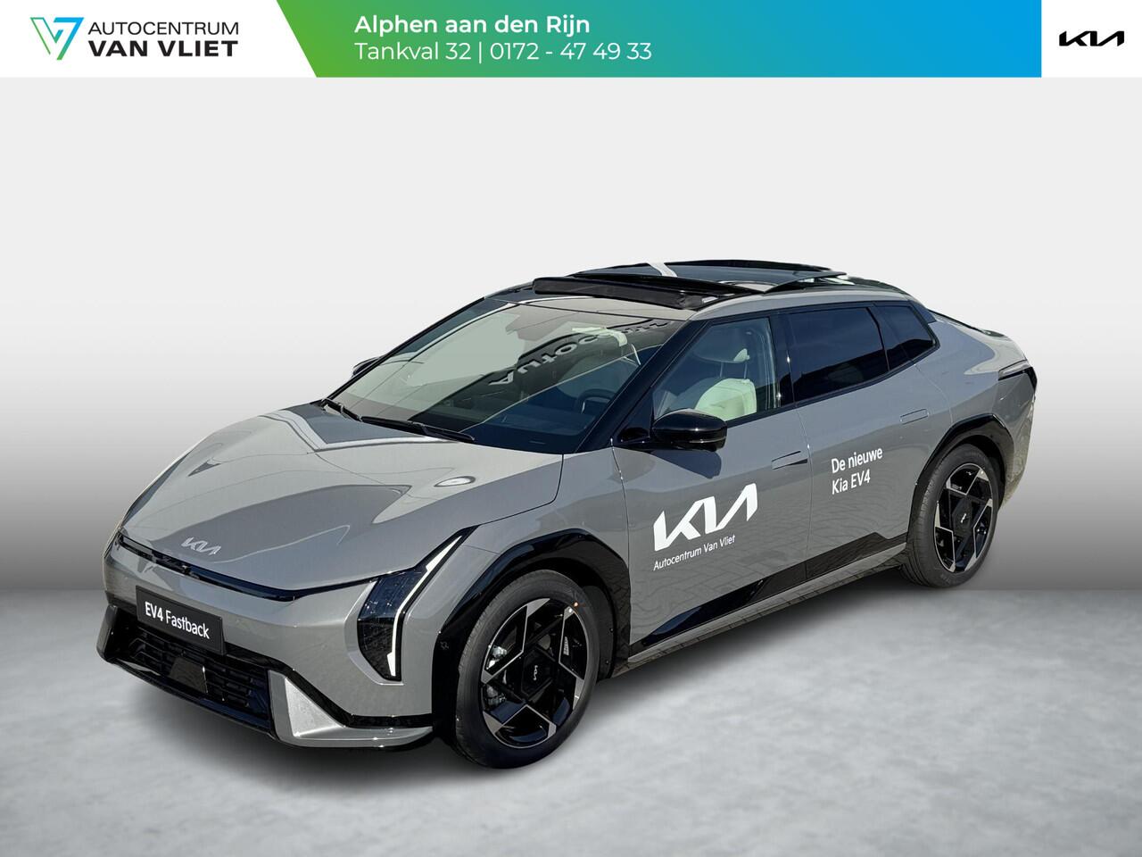 KIA EV4 Fastback GT-PlusLine 81.4 kWh Direct leverbaar | Duurste uitvoering | HUD | Harman Kardon | Pano dak | Stoel en stuurverwarming | Geheugenfunctie bestuurdersstoel |