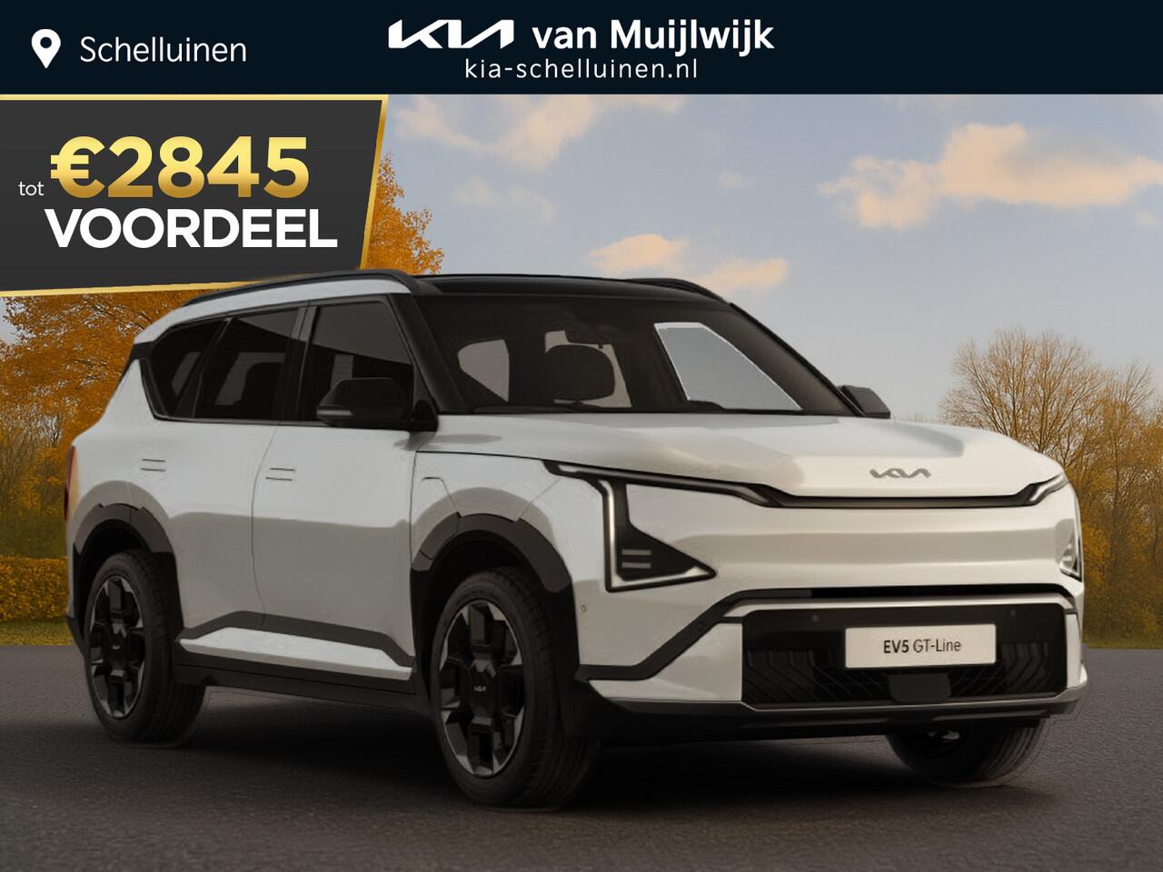 KIA EV5 GT-PlusLine 81.4 kWh Nu ¤2.845,- voordeel! Nu tijdelijk extra scherp geprijsd!