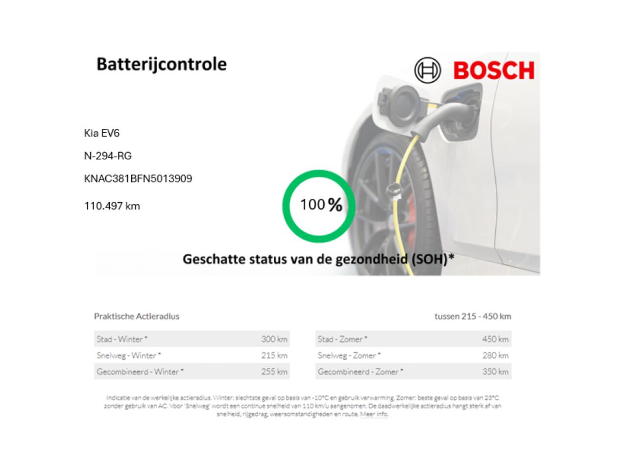 KIA EV6 58 kWh - Carplay, Navi, Cruise, Camera, Stoel/Stuur verw. Half Leer, SOH 100%