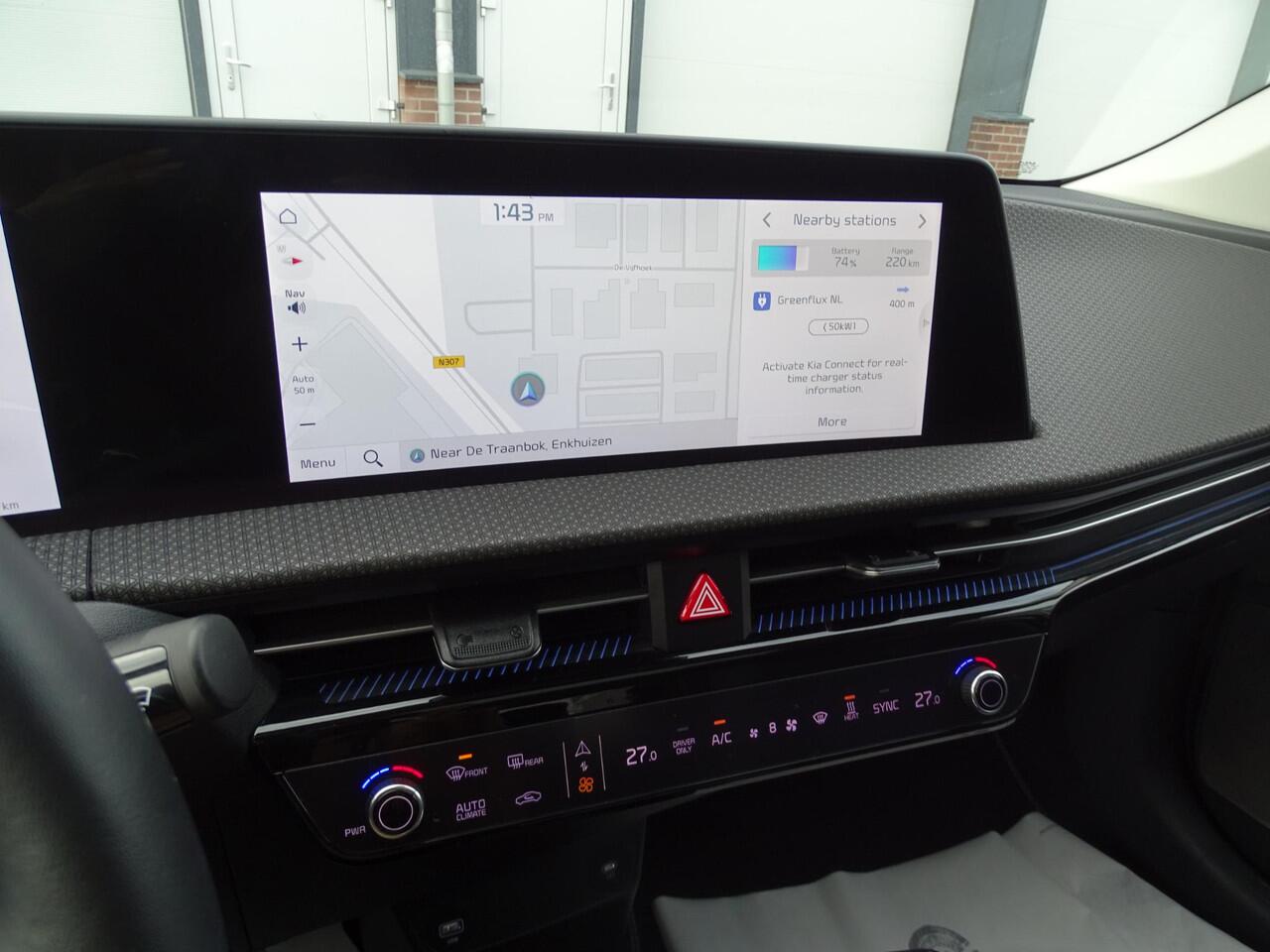 KIA EV6 Plus Advanced 77.4 kWh SOH 98% | ADAPTIEVE CRUISECONTROL | NAVIGATIE | PANORAMADAK | VERWARMDE VOORSTOELEN | FULL LED PAKKET | AIRCO / ECC | ACHTERUITRIJCAMERA | PARKEERSENSOREN ACHTER |