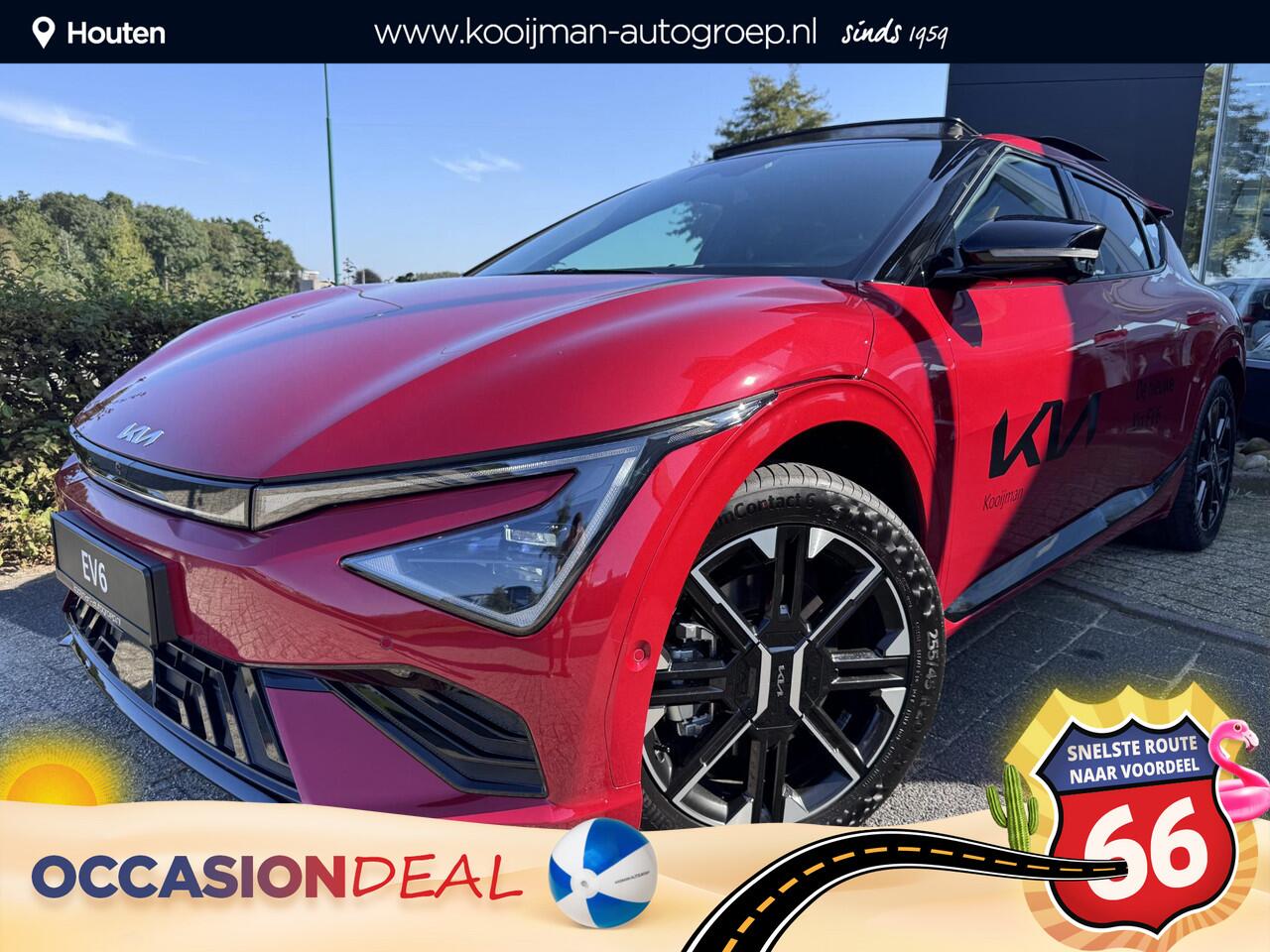 KIA EV6 GT-Line 84 kWh | Complete Uitvoering | Schuif/Kanteldak | Elektrische Achterklep | 800V | Enz...