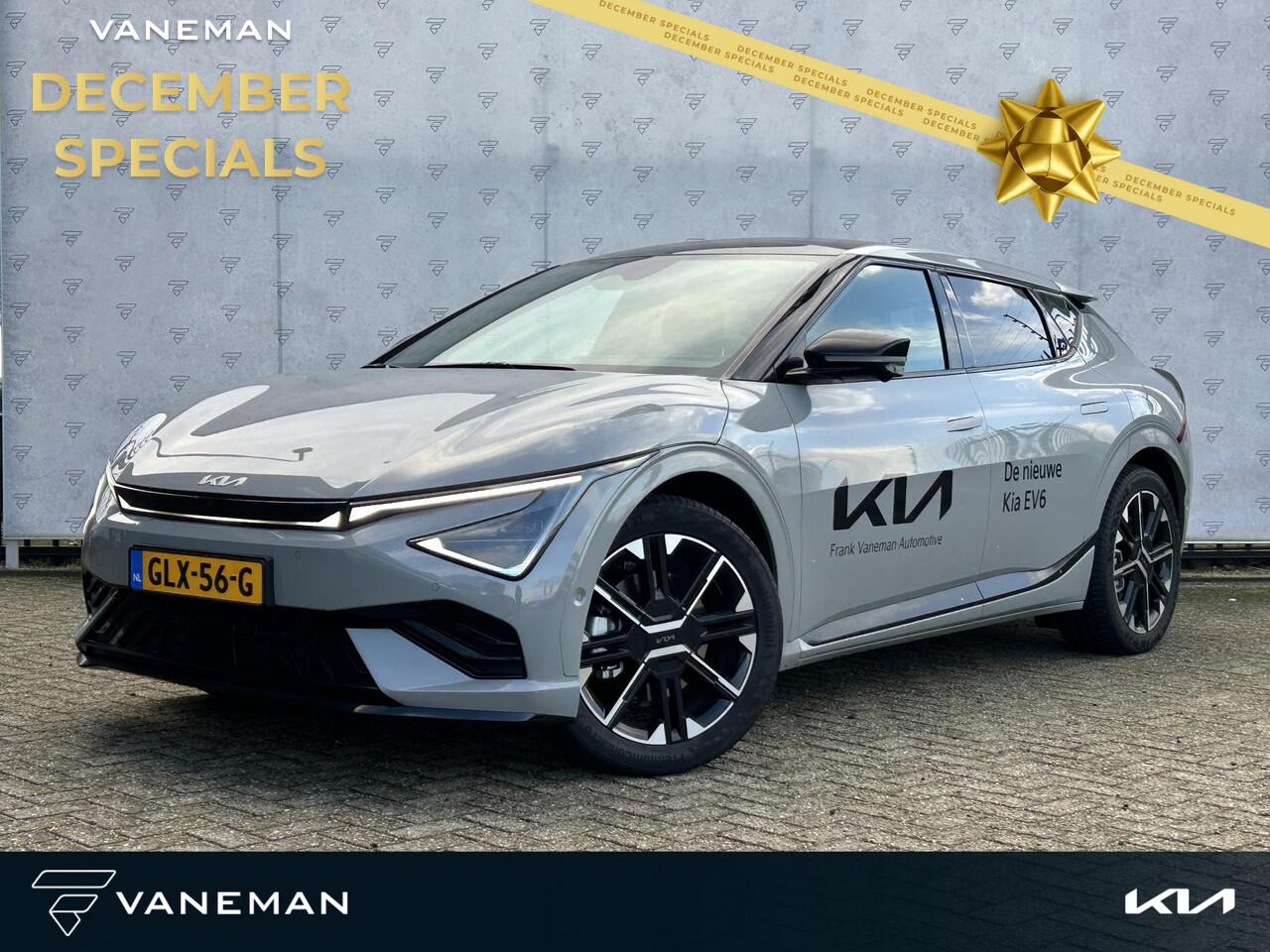 KIA EV6 GT Line 84 kWh Automaat | Pano | HUD | MeridianSound | 360-Camera | Alcantara/Leder | Memory Seats | Stoelverkoeling | Apple Carplay & Android Auto |