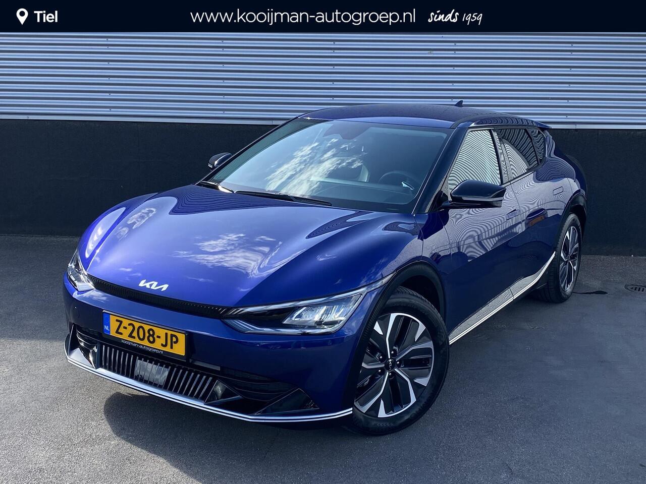 KIA EV6 Plus 77.4 kWh Trekhaak 13-polig, stoel ventilatie, stuur- & stoelverwarming, achterbank verwarmd, parkeersensoren, adaptieve cruise control, navigatie Apple CarPlay/Android Auto