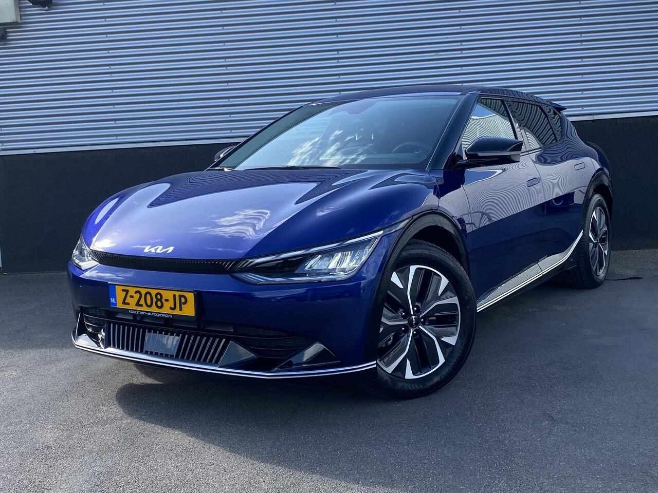 KIA EV6 Plus 77.4 kWh Trekhaak 13-polig, stoel ventilatie, stuur- & stoelverwarming, achterbank verwarmd, parkeersensoren, adaptieve cruise control, navigatie Apple CarPlay/Android Auto