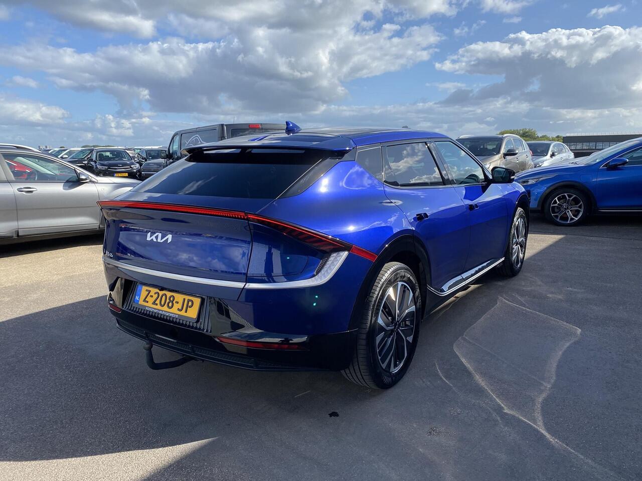 KIA EV6 Plus 77.4 kWh Trekhaak 13-polig, stoel ventilatie, stuur- & stoelverwarming, achterbank verwarmd, parkeersensoren, adaptieve cruise control, navigatie Apple CarPlay/Android Auto