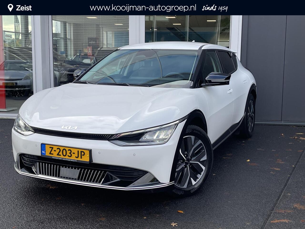 KIA EV6 Plus 77.4 kWh Trekhaak 13-polig, stoel ventilatie, stuur- & stoelverwarming, achterbank verwarmd, parkeersensoren, adaptieve cruise control, navigatie Apple CarPlay/Android Auto