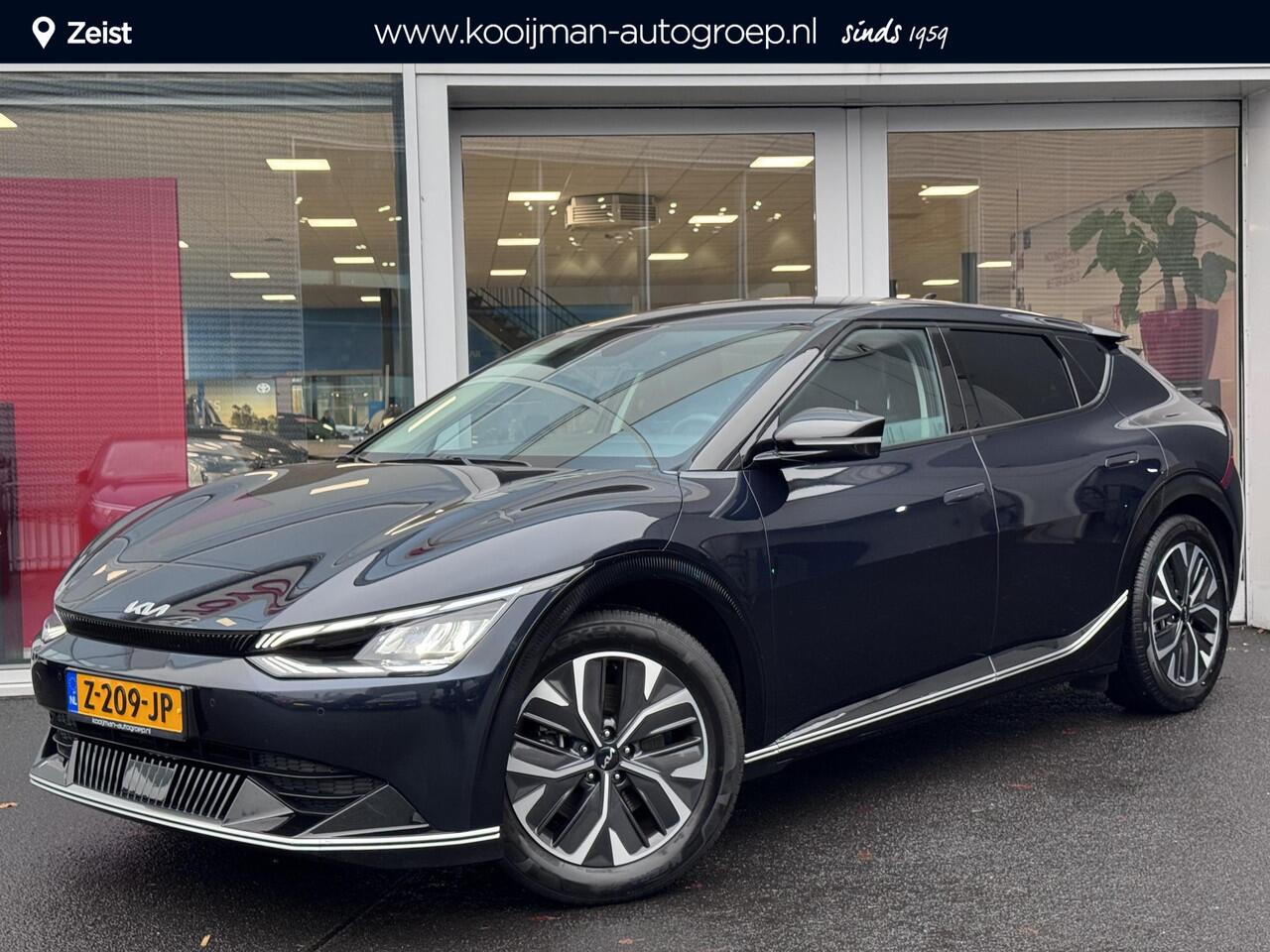 KIA EV6 Plus 77.4 kWh Trekhaak 13-polig, stoel ventilatie, stuur- & stoelverwarming, achterbank verwarmd, parkeersensoren, adaptieve cruise control, navigatie Apple CarPlay/Android Auto