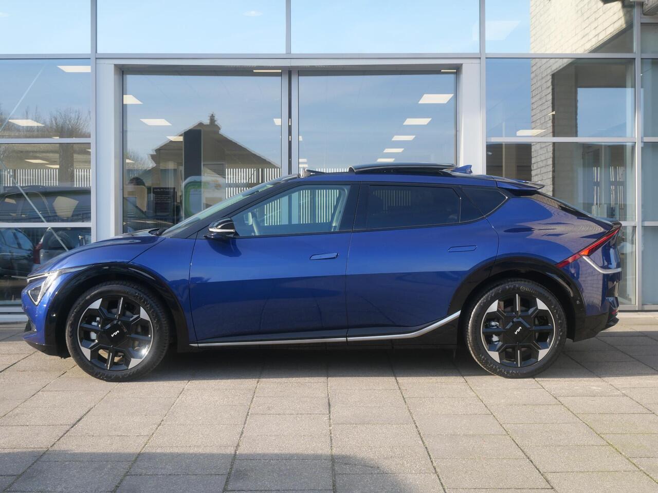 KIA EV6 Plus Advanced 84 kWh | SNEL LEVERBAAR | Schuifkantel dak | Stoel en stuurverwarming | Dode hoek assistentie |