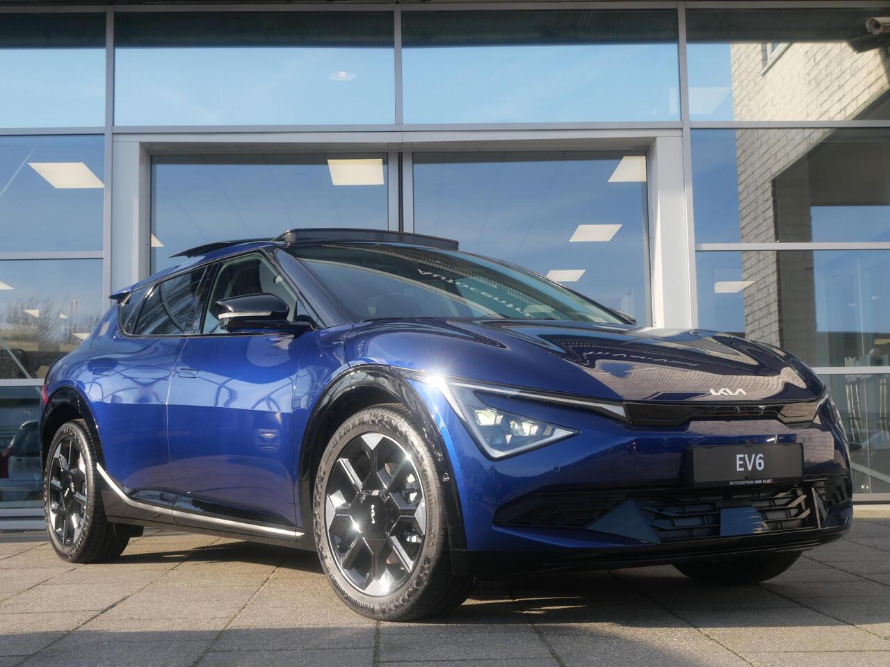 KIA EV6 Plus Advanced 84 kWh | SNEL LEVERBAAR | Schuifkantel dak | Stoel en stuurverwarming | Dode hoek assistentie |