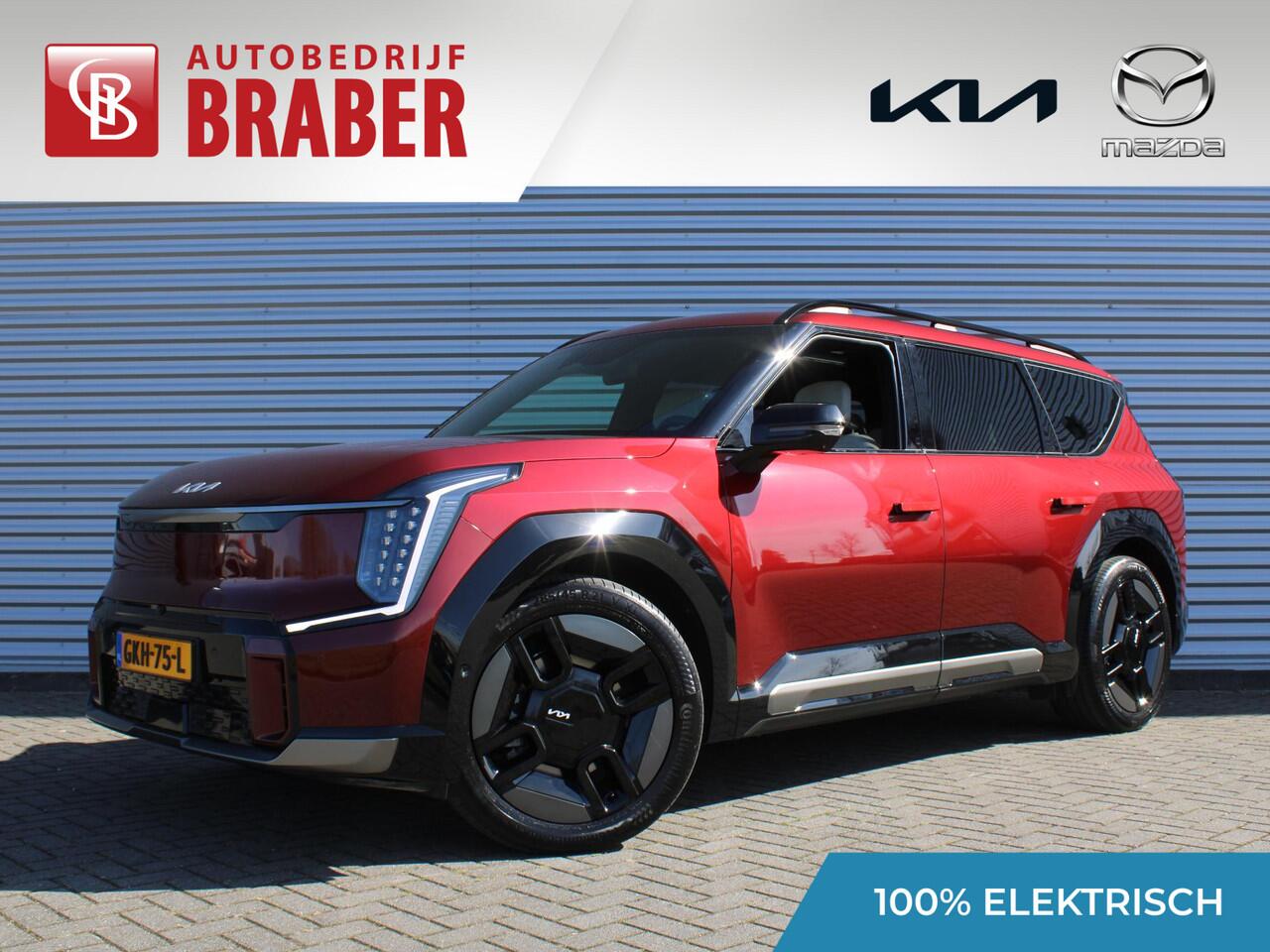 KIA EV9 GT-Line AWD 99.8 kWh | 7-zits | Stoelverwarming/ventilatie v+a | Camera rondom | Pano dak | HUD | Leer | 21" LM | 17% bijtelling |