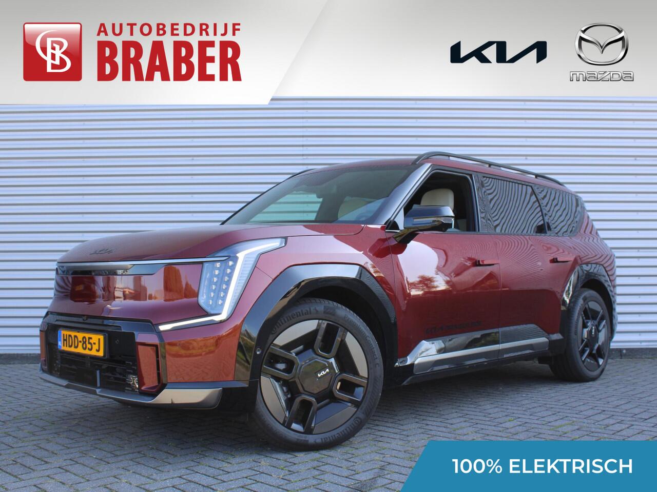 KIA EV9 GT-Line AWD 99.8 kWh | 7-zits | Stoelverwarming/ventilatie v+a | Camera rondom | Pano dak | HUD | Leer | 21" LM |