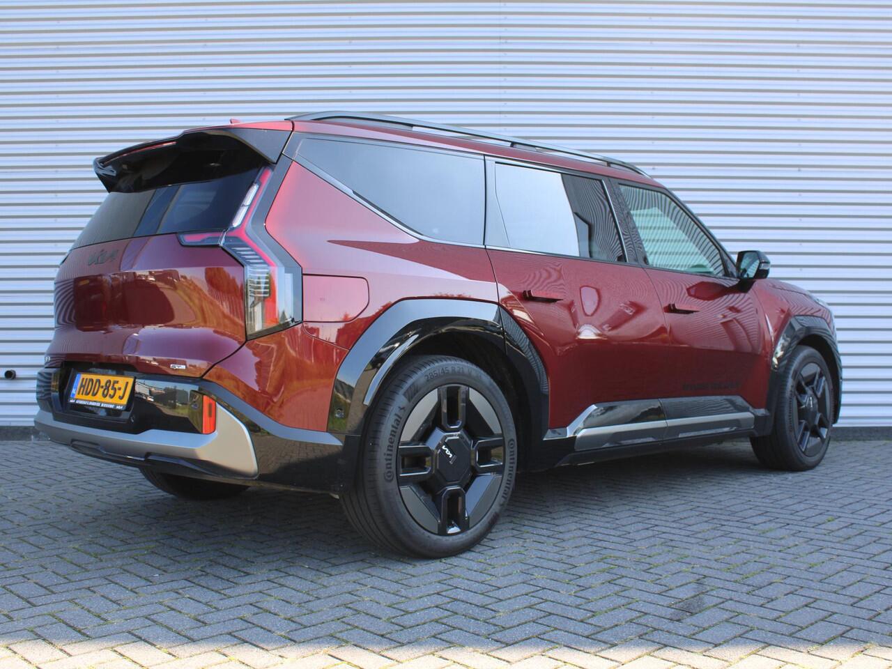 KIA EV9 GT-Line AWD 99.8 kWh | 7-zits | Stoelverwarming/ventilatie v+a | Camera rondom | Pano dak | HUD | Leer | 21" LM |