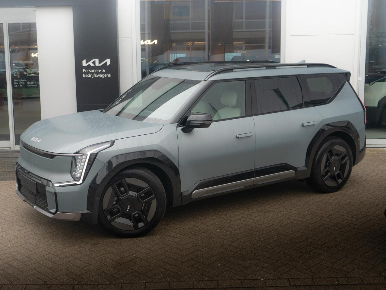 KIA EV9 GT-Line AWD 99.8 kWh | UNIEKE KLEUR | DIRECT LEVERBAAR | HUD | SCHUIFKANTEL DAK | MERIDION AUDIO | LED | LEDER