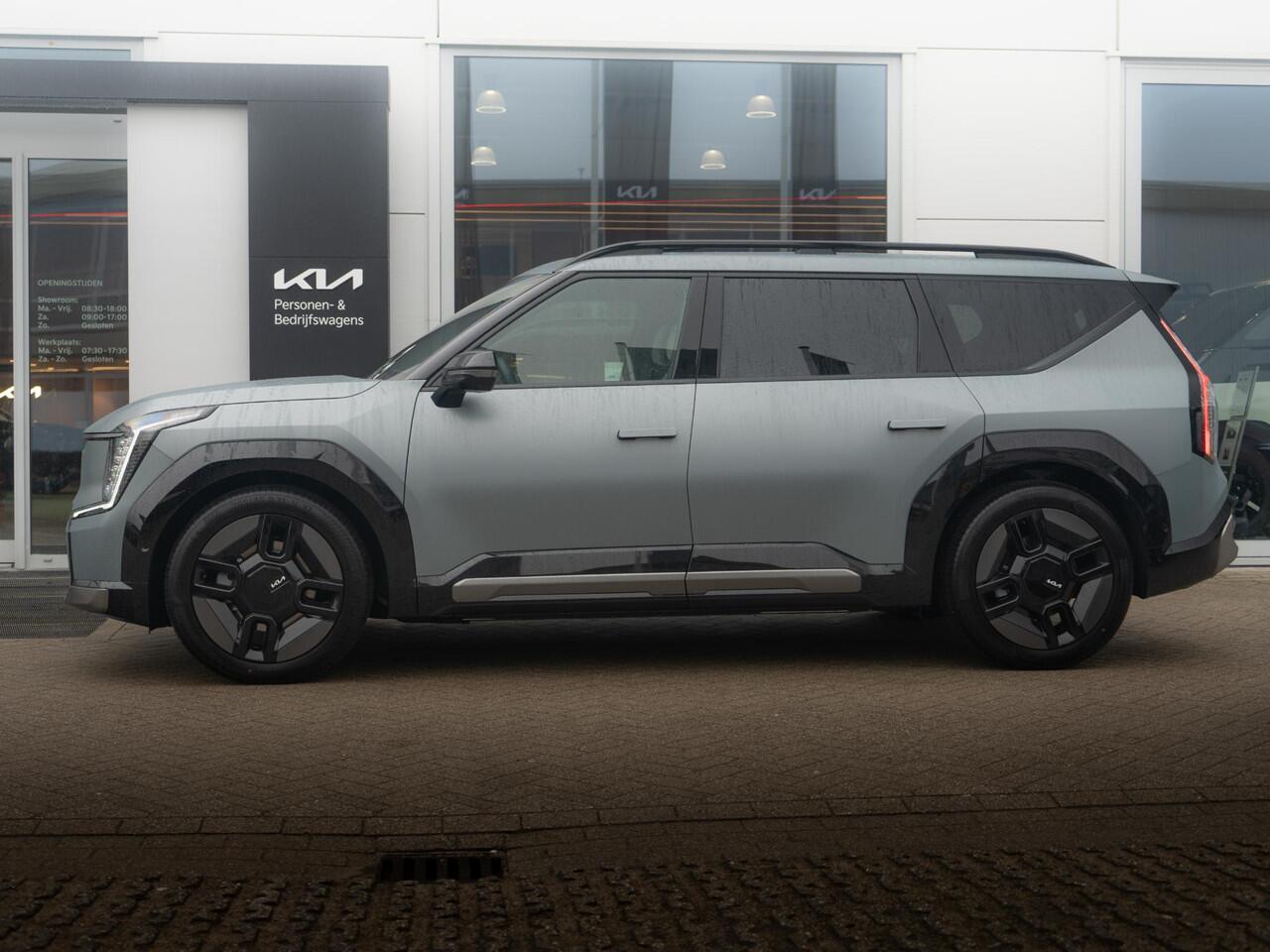 KIA EV9 GT-Line AWD 99.8 kWh | UNIEKE KLEUR | DIRECT LEVERBAAR | HUD | SCHUIFKANTEL DAK | MERIDION AUDIO | LED | LEDER