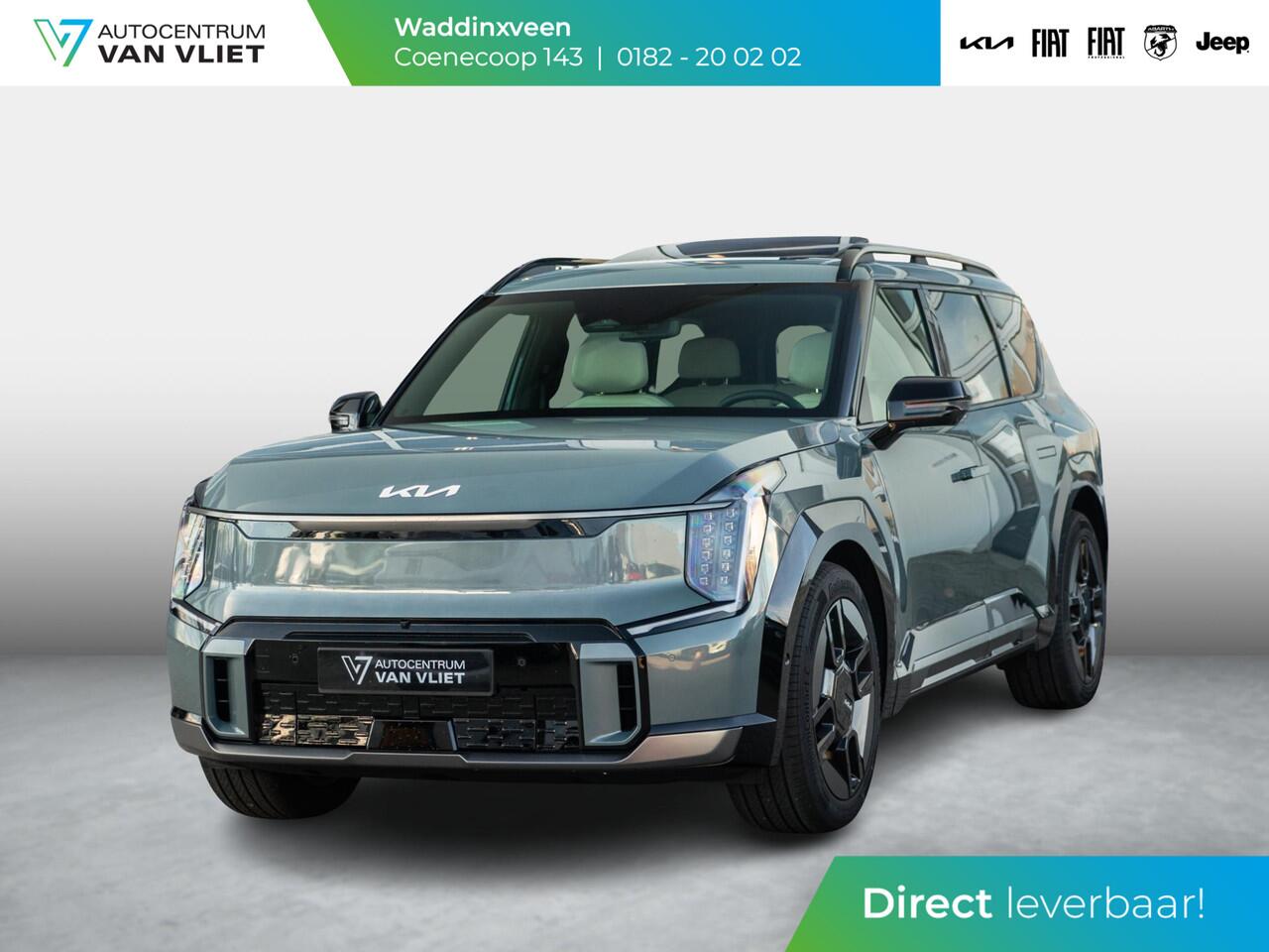 KIA EV9 GT-Line AWD 99.8 kWh | Levering uit voorraad | 7-Pers. | 21" | Head-Up | Stoel-/Stuurverwarming | Premium Audio | Schuif-/kanteldak | Adapt. Cruise | Navi