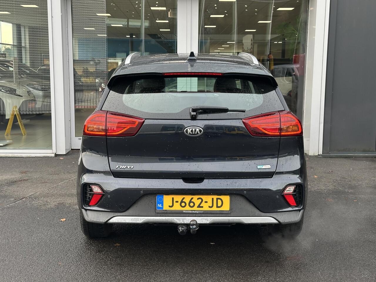 KIA Niro 1.6 GDi Hybrid DynamicLine Trekhaak | Navigatie | Adaptieve cruise control | Climate control | Achteruitrij camera | Automaat | NL-auto & boekjes compleet!