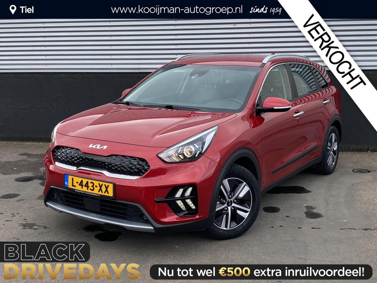 KIA Niro 1.6 GDi Hybrid DynamicLine Trekhaak, Nieuw geleverd, 1e eign. Dealeronderhouden, navigatie, Apple CarPlay/Android Auto, adaptieve cruise control, achteruitrij camera, automaat!