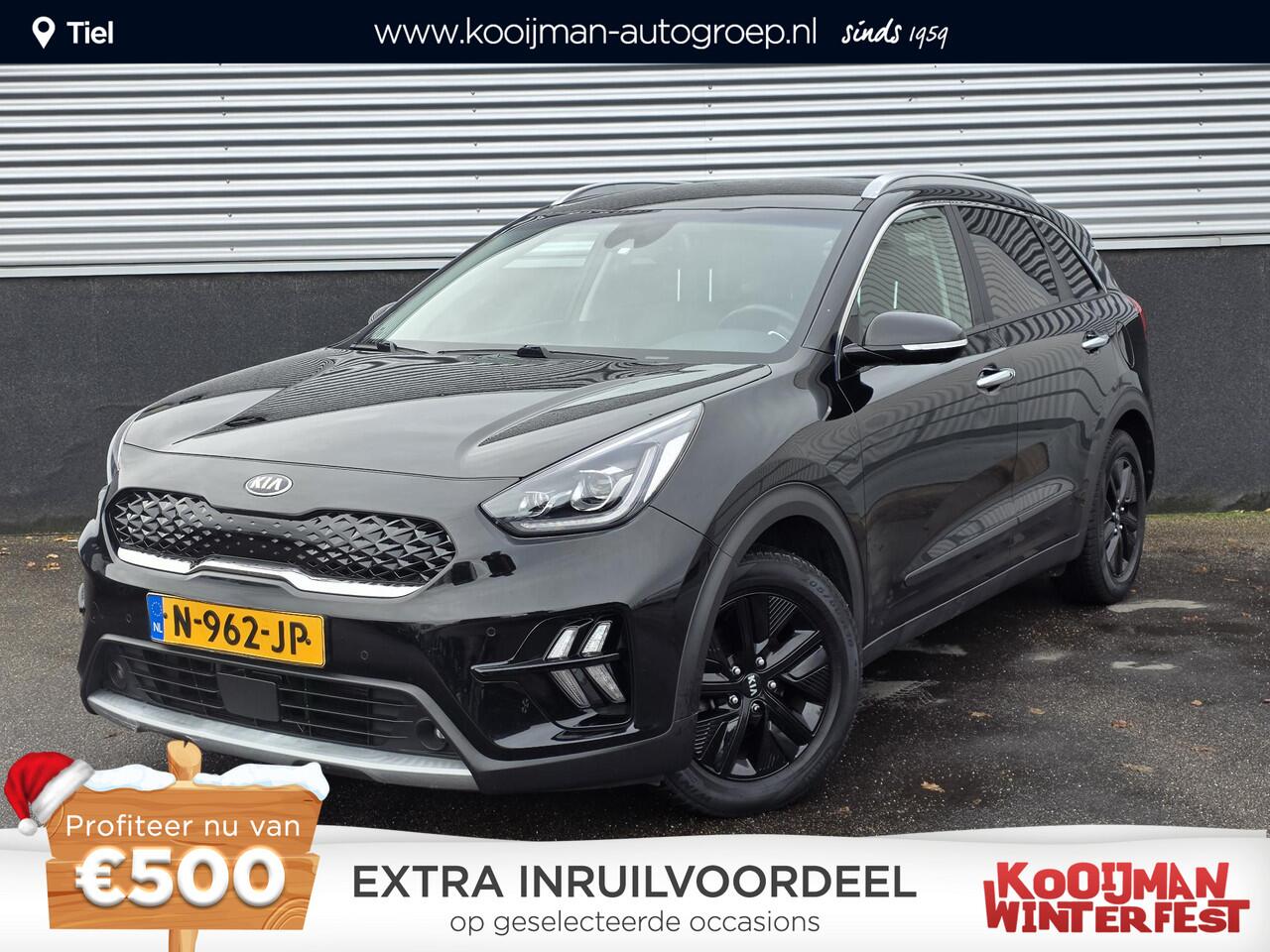 KIA Niro 1.6 GDi Hybrid DynamicPlusLine Navigatie, Lederen bekleding, Stoel- & Stuurwiel verwarmd, Dodehoekdetectie, Smart Key, Privacy Glass, Dealeronderhouden