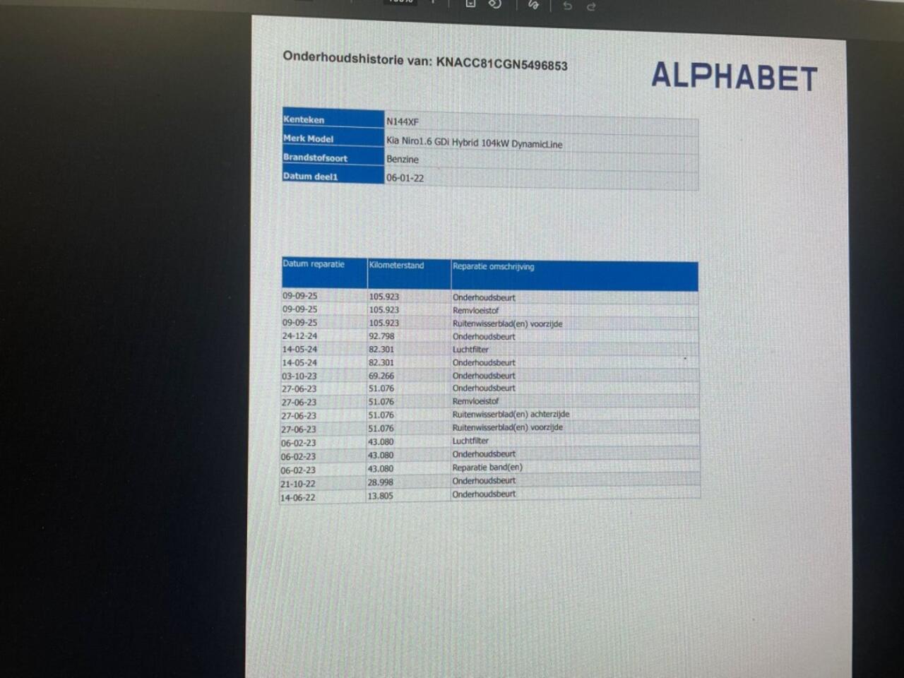 KIA Niro 1.6 GDi Hybrid DynamicLine - Digitaal Cockpit, Carplay, Half Leer, Trekhaak