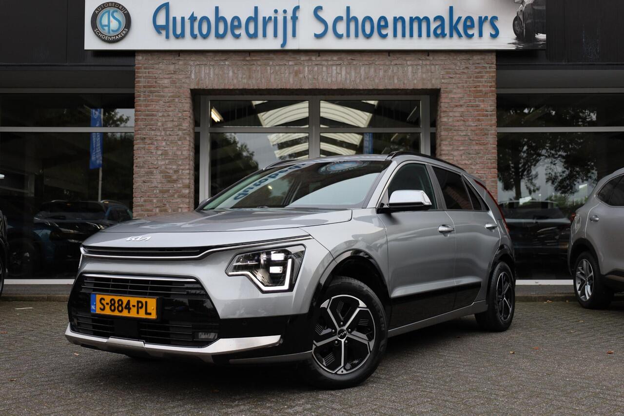 KIA Niro 1.6 GDi Hybrid DynamicPlusLine TREKHAAK-AFN LEER HUD PANO CARPLAY STOEL/STUURVERW. CAMERA ELEC-KLEP ADAPTIVE-CRUISE DAB 2XPDC LMV NAP DEALERONDERHOUDEN!!