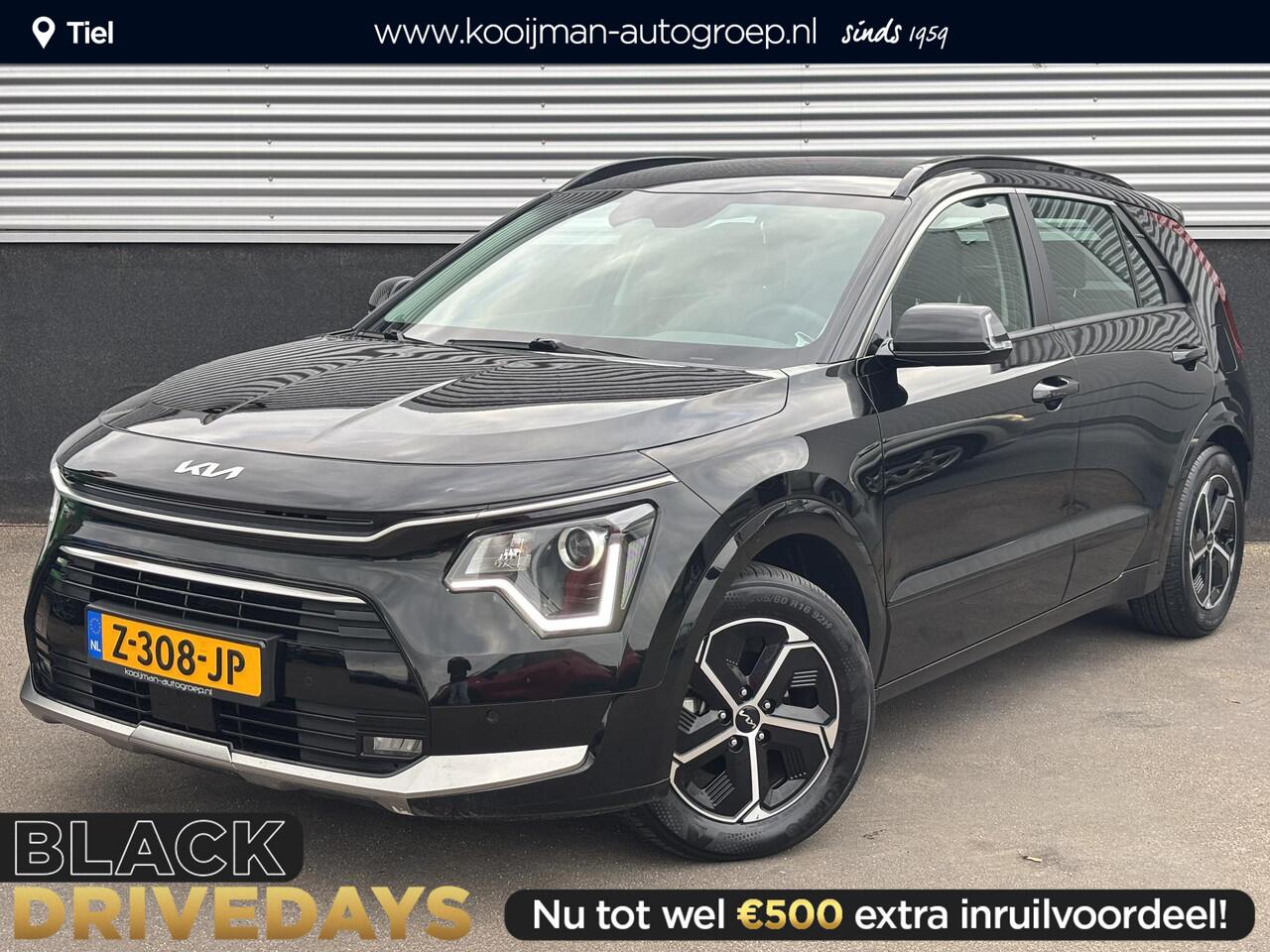 KIA Niro 1.6 GDi Hybrid DynamicLine Trekhaak, navigatie Apple CarPlay/Android Auto, NL-AUTO! parkeersensoren v&a, achteruitrij camera, adaptieve cruise control, BTW-auto