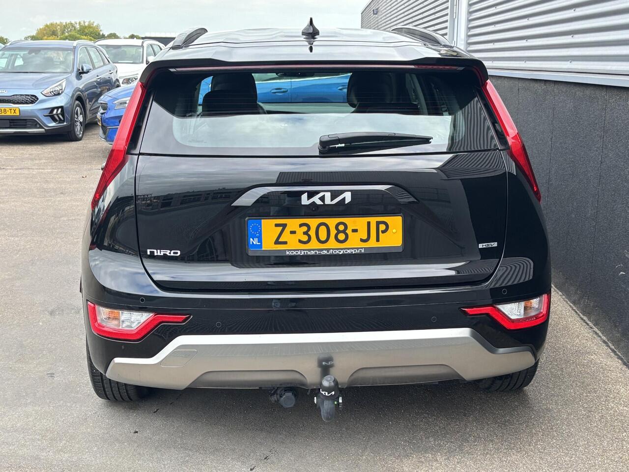 KIA Niro 1.6 GDi Hybrid DynamicLine Trekhaak, navigatie Apple CarPlay/Android Auto, NL-AUTO! parkeersensoren v&a, achteruitrij camera, adaptieve cruise control, BTW-auto