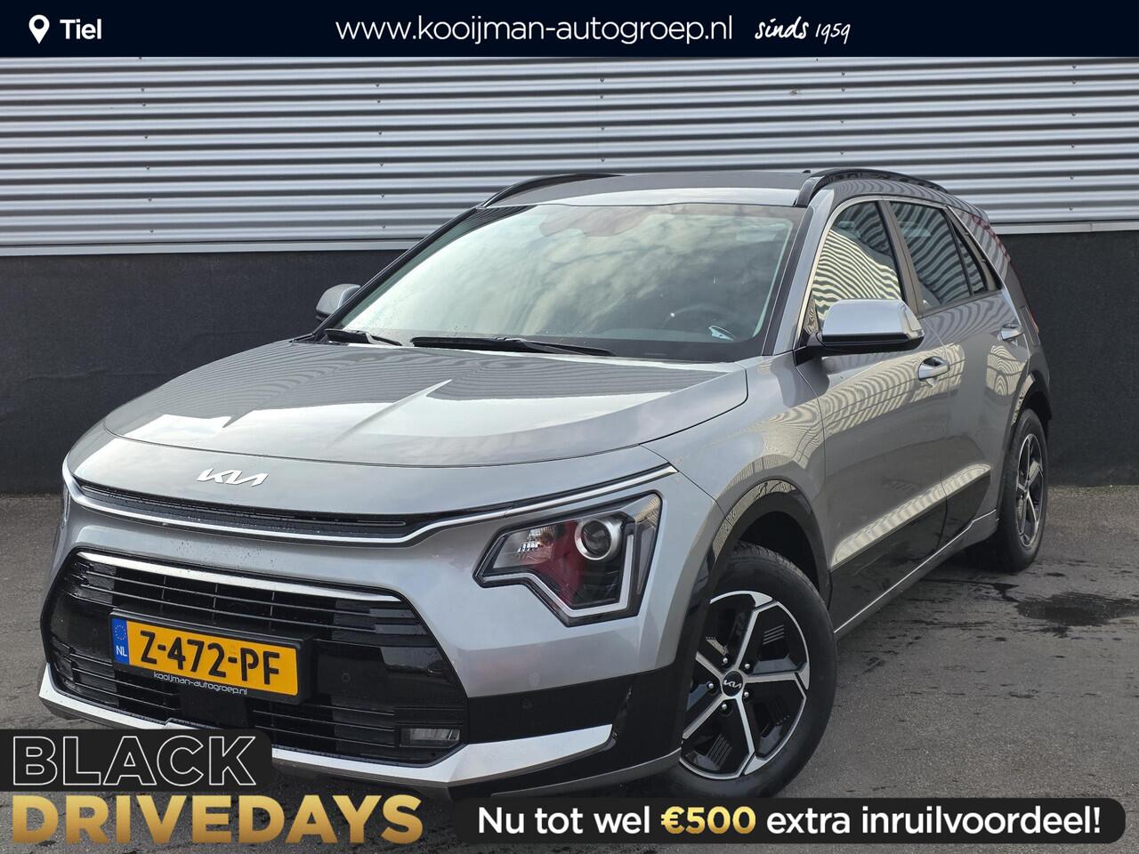 KIA Niro 1.6 GDi Hybrid DynamicLine Trekhaak 13-polig, navigatie, Apple CarPlay/Android Auto, NL-AUTO, parkeersensoren v&a, achteruitrij camera, adaptieve cruise control, BTW-auto