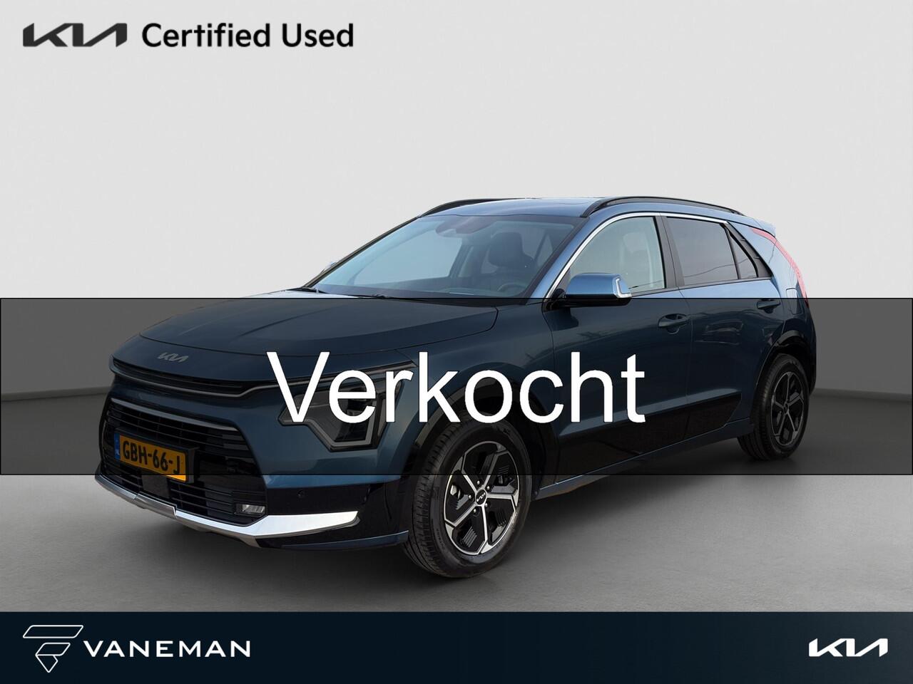 KIA Niro 1.6 GDi Hybrid DynamicPlusLine HUD | Leder | Stoel- en Stuurverwarming | Adapt. Cruise | Schuif/Kanteldak | Elektr. Achterklep |