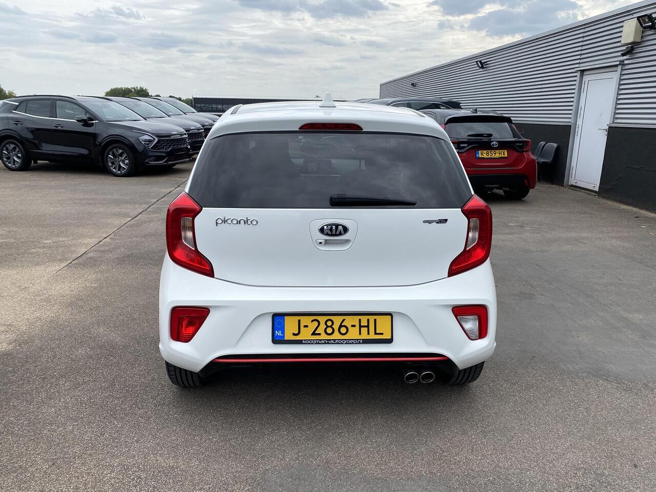 KIA PICANTO 1.0 MPi GT-Line Edition 1e eign. Nieuw geleverd en dealeronderhouden, Cruise control, navigatie Apple CarPlay/Android Auto, achteruitrij camera, sportief GT Line kunstlederen interieur