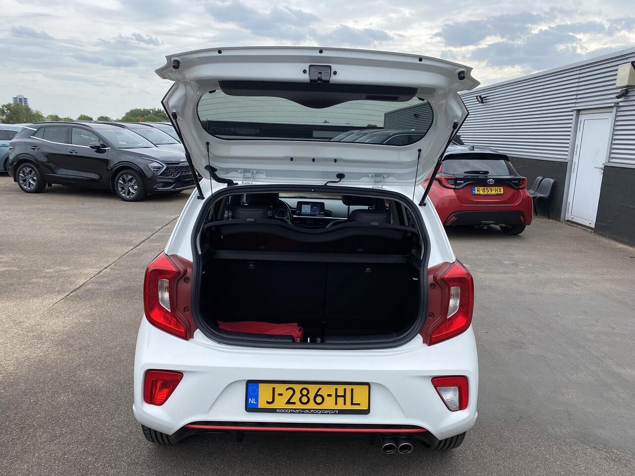 KIA PICANTO 1.0 MPi GT-Line Edition 1e eign. Nieuw geleverd en dealeronderhouden, Cruise control, navigatie Apple CarPlay/Android Auto, achteruitrij camera, sportief GT Line kunstlederen interieur
