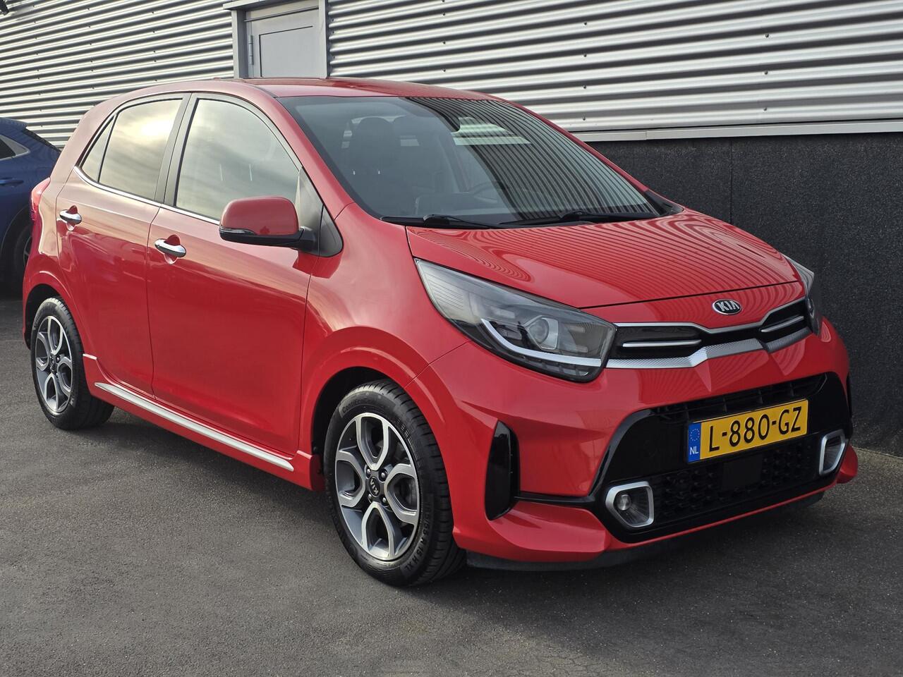 KIA PICANTO 1.0 DPi GT-Line Lederen bekleding, Navigatie, Parkeersensoren, privacy glass, Smart Key, Cruise control, climate control