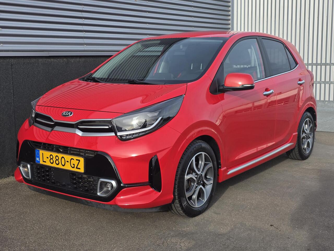 KIA PICANTO 1.0 DPi GT-Line Lederen bekleding, Navigatie, Parkeersensoren, privacy glass, Smart Key, Cruise control, climate control