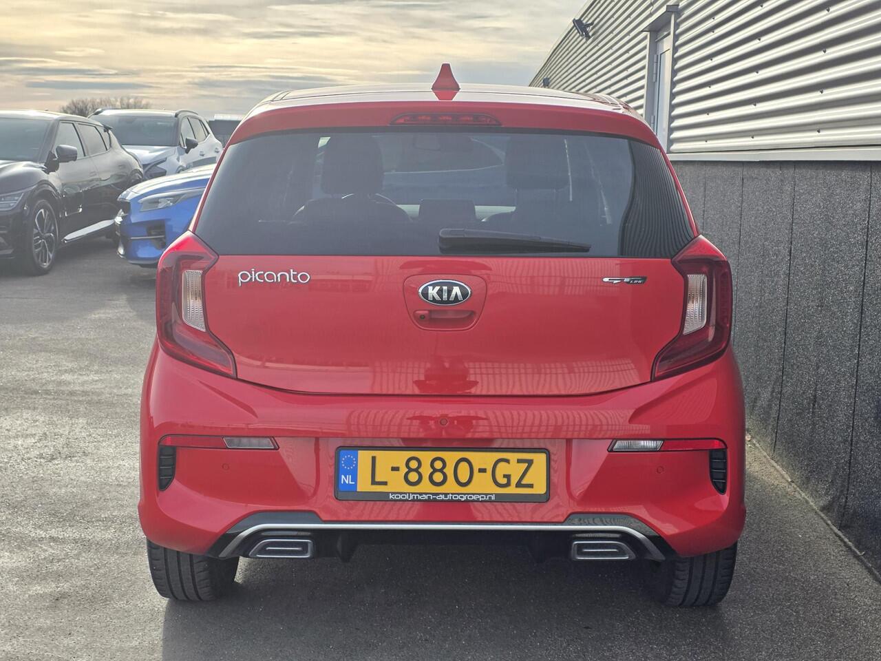 KIA PICANTO 1.0 DPi GT-Line Lederen bekleding, Navigatie, Parkeersensoren, privacy glass, Smart Key, Cruise control, climate control