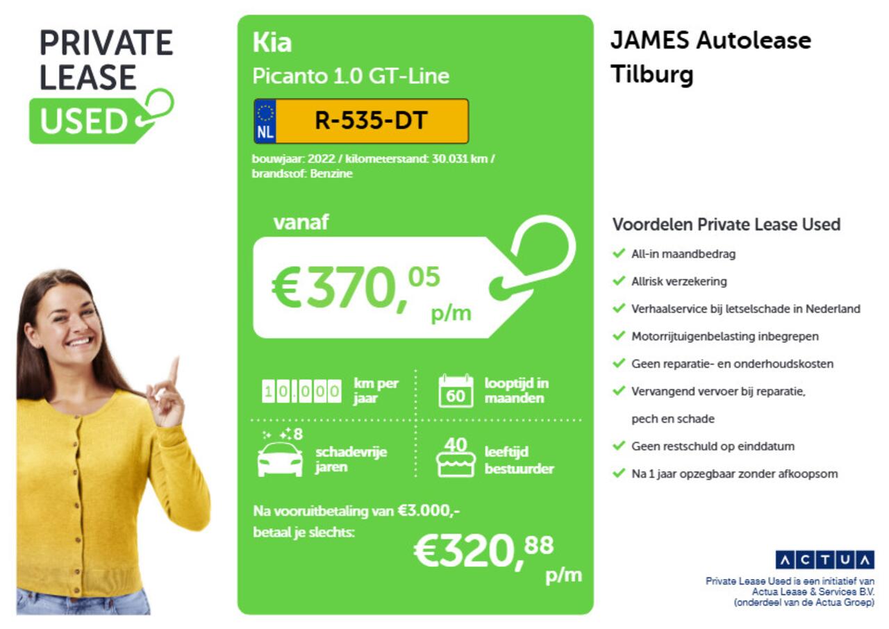 KIA PICANTO 1.0 GT-Line CAMERA | LEER | NAVI | 15"LMV