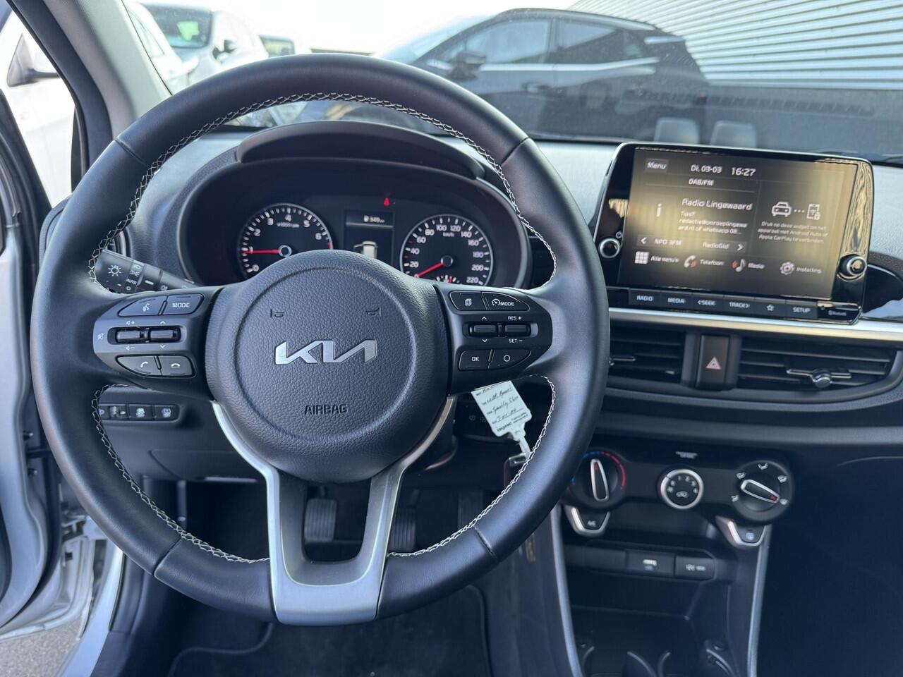 KIA PICANTO 1.0 DPi DynamicLine Nieuw geleverd, Dealeronderhouden, 1e eign. Apple Carplay en/of android auto Navigatie, Cruise control, Climate control, LMV