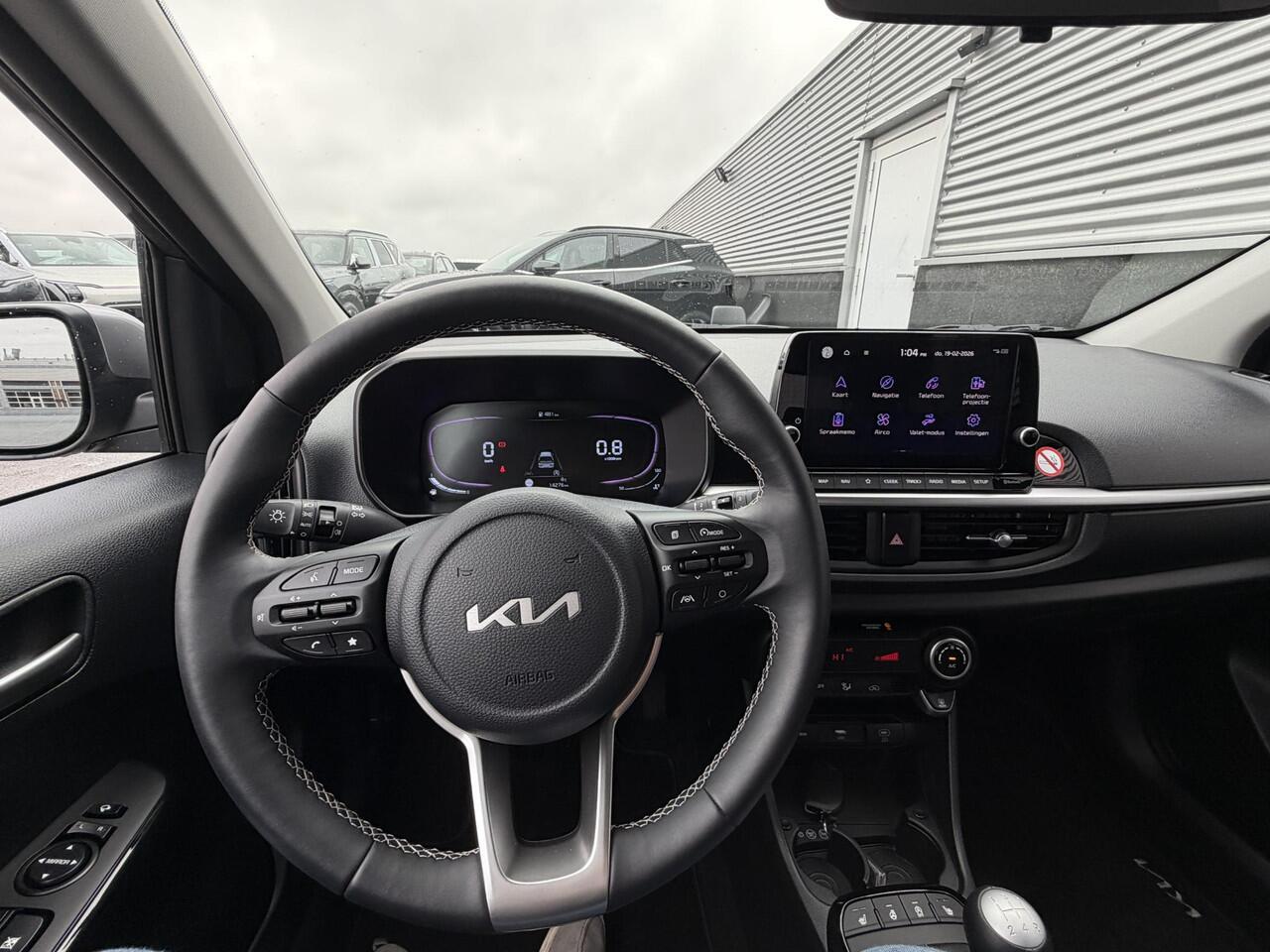 KIA PICANTO 1.0 DPI ExecutiveLine Stoel- & Stuurwiel verwarmd, Smart Key, LMV, Parkeersensoren + achteruitrijcamera, Climate control, BTW-auto