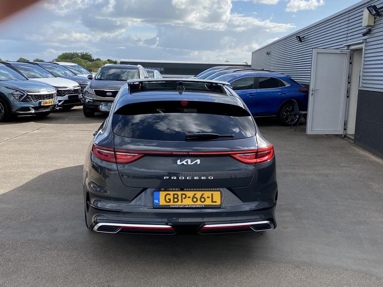 KIA PRO CEE D ProCeed 1.5 T-GDi GT-Line Elektr. schuif-/kanteldak, dodehoek detectie, stoel- & stuurverwarming, navigatie, Apple CarPlay/Android Auto, adaptieve cruise control, parkeersensoren
