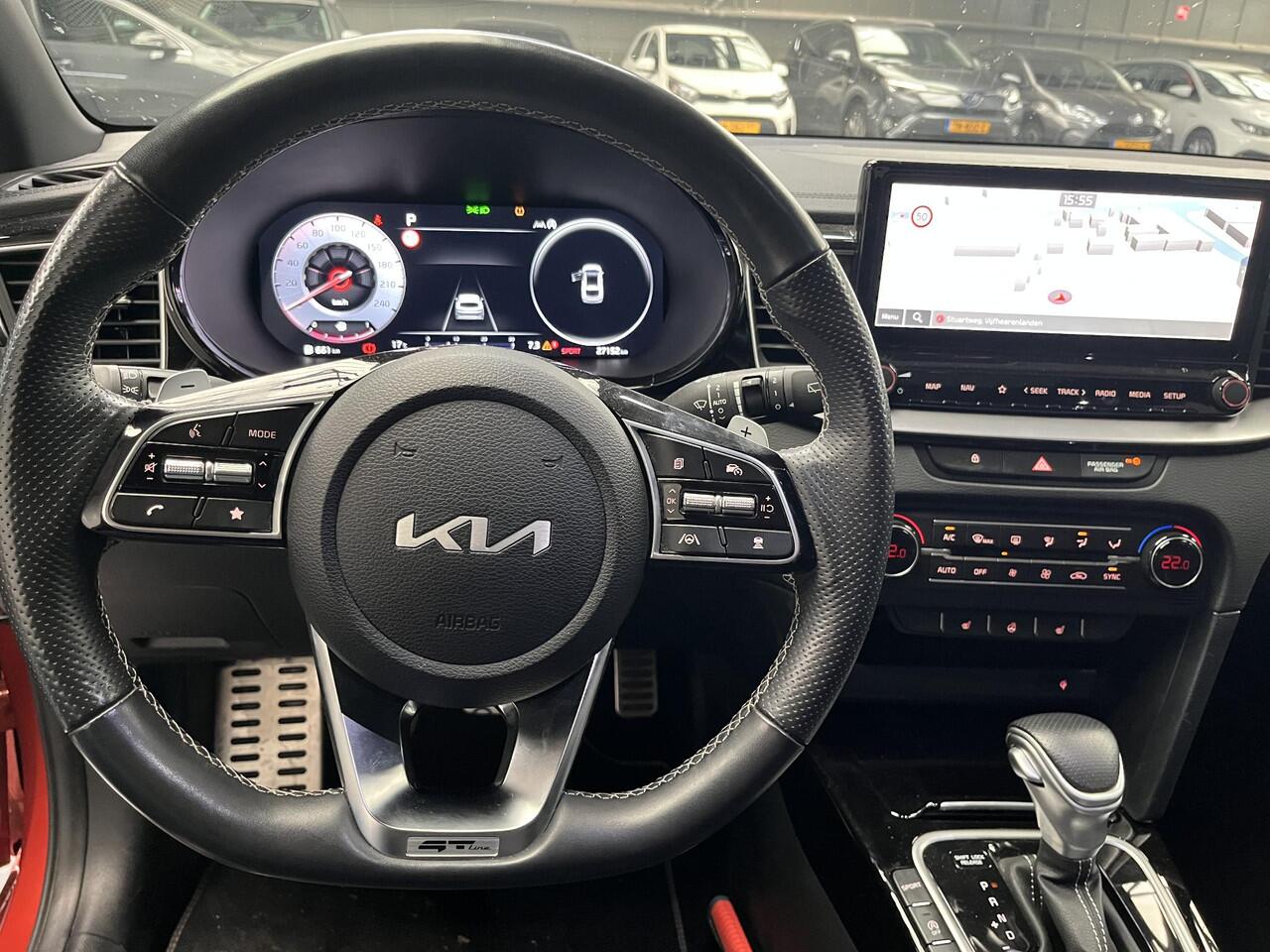 KIA PRO CEE D ProCeed 1.5 T-GDi GT-Line , Schuif en Kanteldak, Adaptieve CruiseControl, Keyless Entry, Dodehoek Detectie, Leren Bekleding