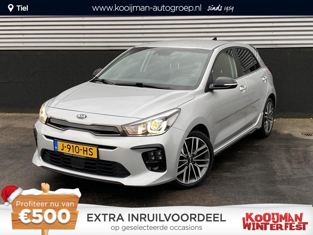 KIA RIO 1.0 TGDI GT-Line Nieuw geleverd, Dealeronderhouden, 1e eign. Stoel- & Stuurwiel verwarmd, LMV, Privacy glass, Smart Key, Achteruitrijcamera, Parkeersensoren achterzijde, BTW-auto