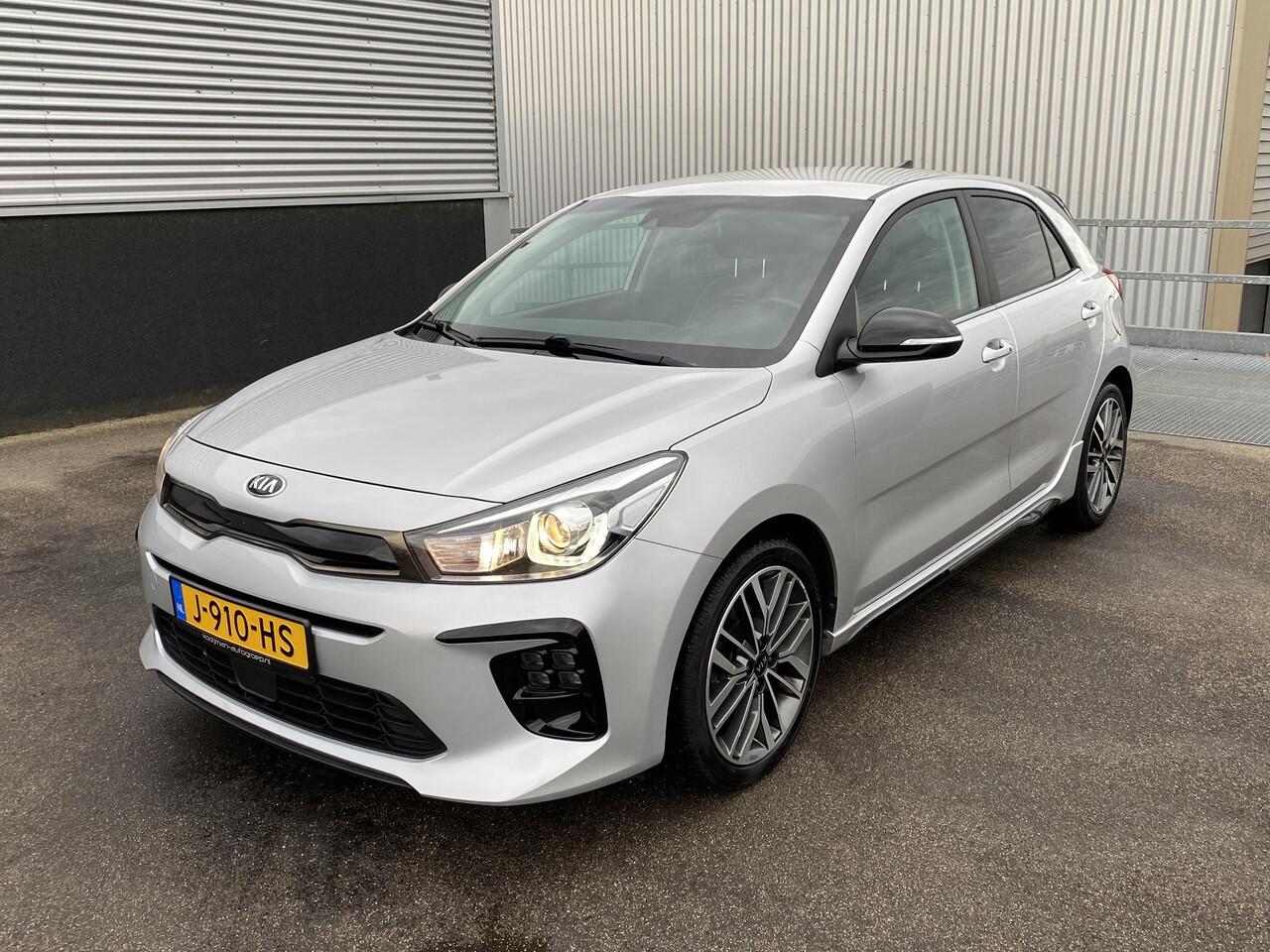 KIA RIO 1.0 TGDI GT-Line Nieuw geleverd, Dealeronderhouden, 1e eign. Stoel- & Stuurwiel verwarmd, LMV, Privacy glass, Smart Key, Achteruitrijcamera, Parkeersensoren achterzijde, BTW-auto