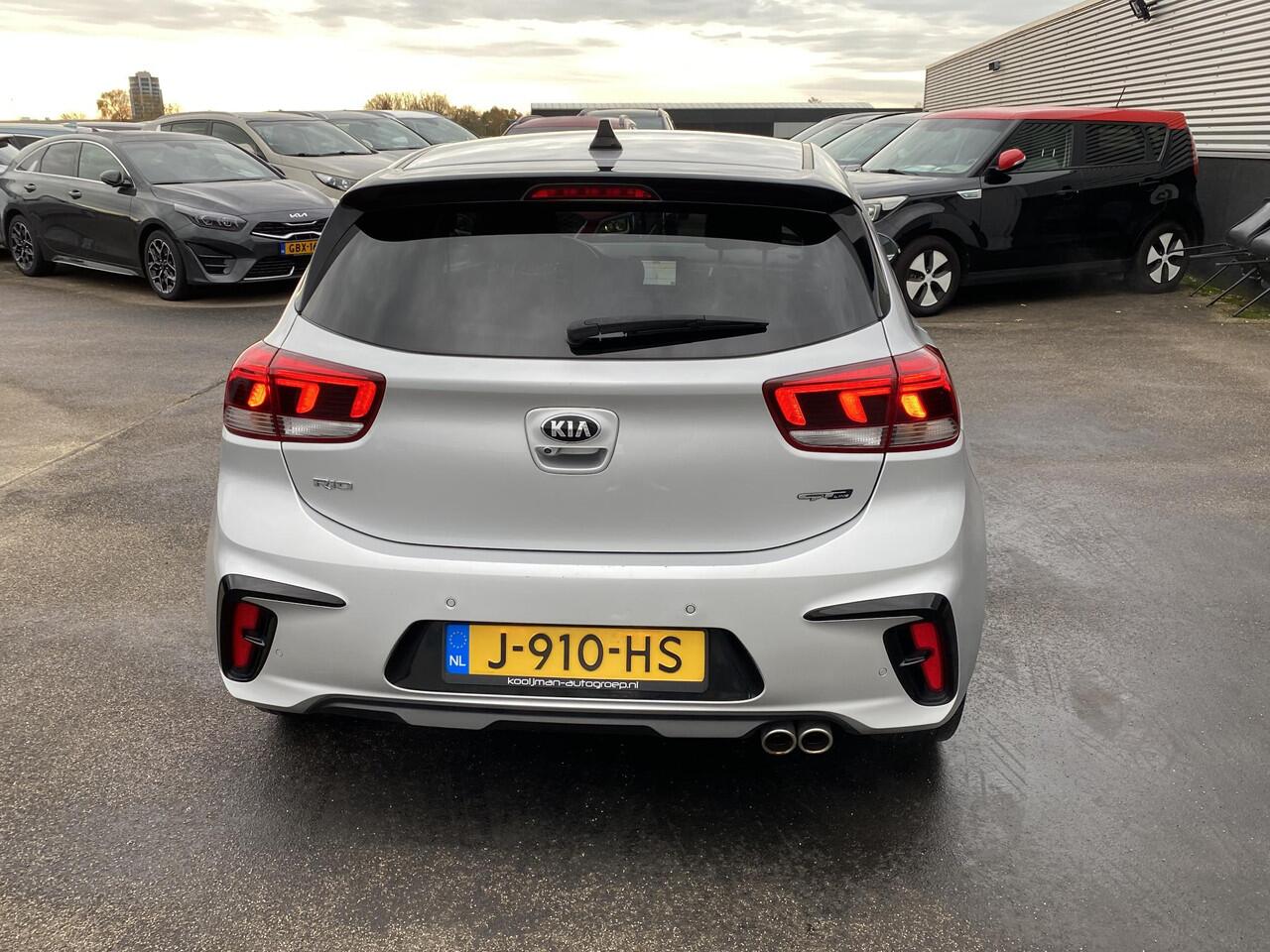 KIA RIO 1.0 TGDI GT-Line Nieuw geleverd, Dealeronderhouden, 1e eign. Stoel- & Stuurwiel verwarmd, LMV, Privacy glass, Smart Key, Achteruitrijcamera, Parkeersensoren achterzijde, BTW-auto