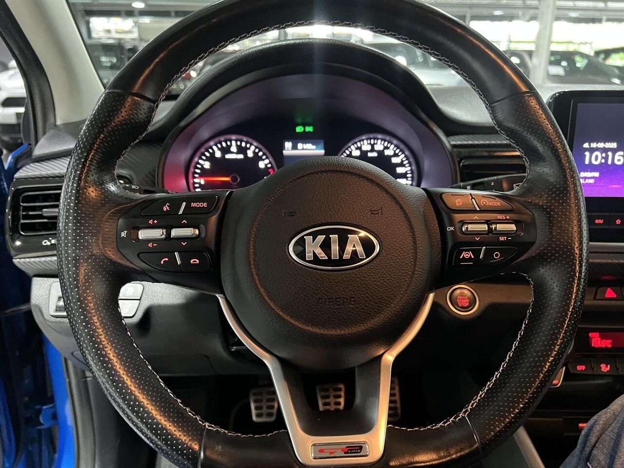 KIA RIO 1.0 T-GDi MHEV GT-Line Stoel en Stuur verwarming, 17 inch, Apple Carplay/Android Auto, Navigatie, Camera.